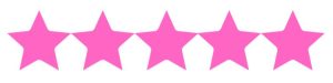 5 pink stars